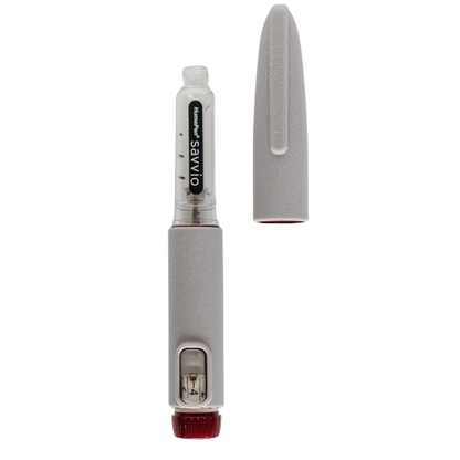 T1me Reusable Silicone Insulin Pen Cover for HumaPen SAVVIO - Star Silver