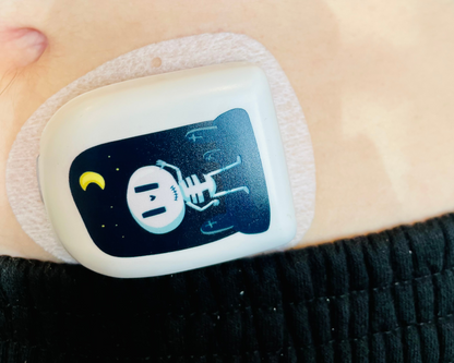 T1-me™ Reusable Omnipod Cover - Print - Skeleton