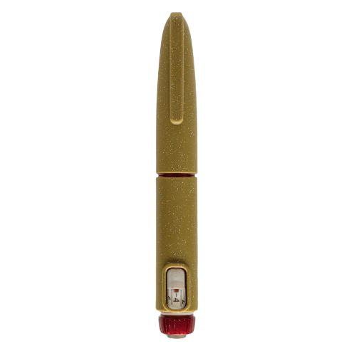 T1me Reusable Silicone Insulin Pen Cover for HumaPen SAVVIO - Gold Shimmer