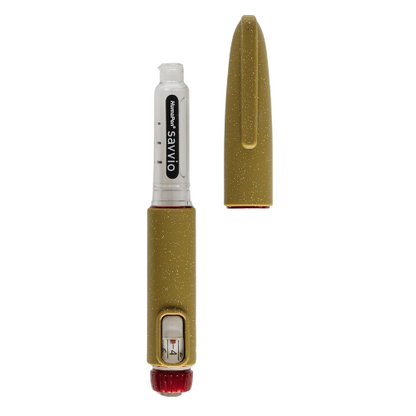 T1me Reusable Silicone Insulin Pen Cover for HumaPen SAVVIO - Gold Shimmer