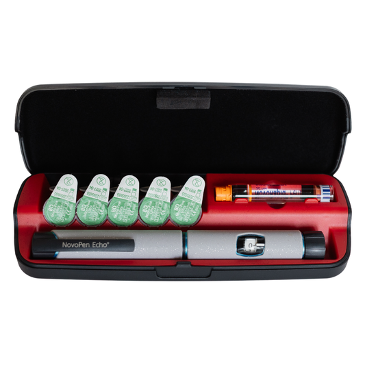 T1me Safe Case - Reusable Insulin Pen Case with Needle Cartridge Holder & Disposal System