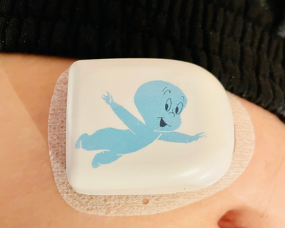 T1-me™ Reusable Omnipod Cover - Print - Friendly Ghost